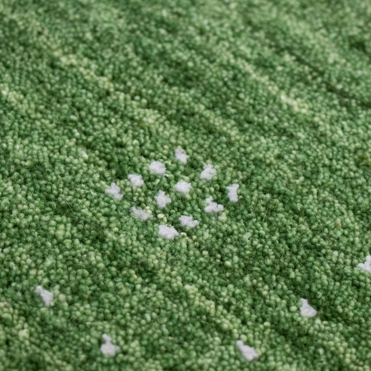 Dywan Gabbeh - Miękki - 88 x 62 cm - zielona