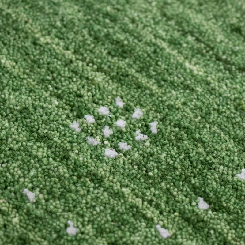 Dywan Gabbeh - Miękki - 88 x 62 cm - zielona