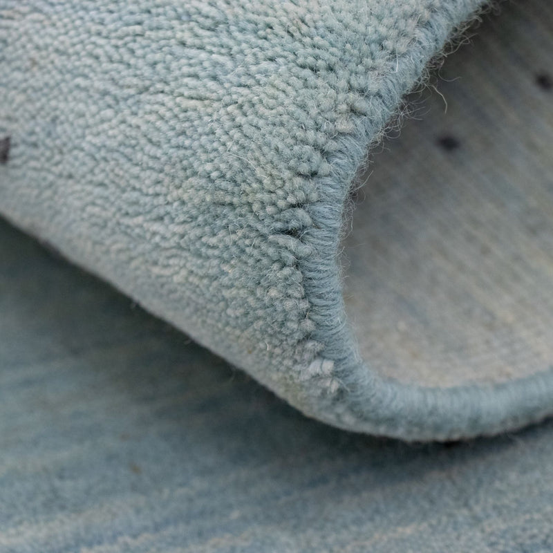 Dywan Gabbeh - Miękki - 95 x 65 cm - turkusowy