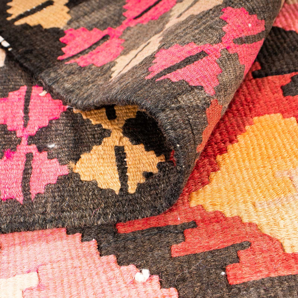 Biegacz Dywan Kelim - Stary - 275 x 150 cm - wielokolorowy