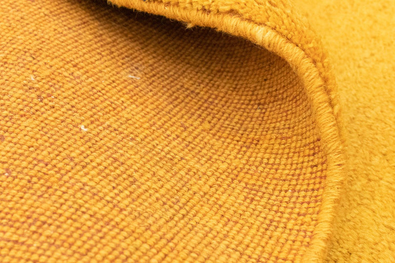 Biegacz Dywan Gabbeh - perski - 231 x 87 cm - żółty