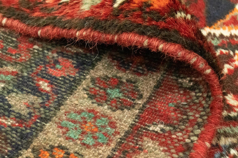 Perski dywan - Nomadyczny - 144 x 98 cm - czerwony