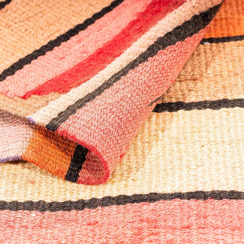 Dywan Kelim - Stary - 200 x 135 cm - wielokolorowy