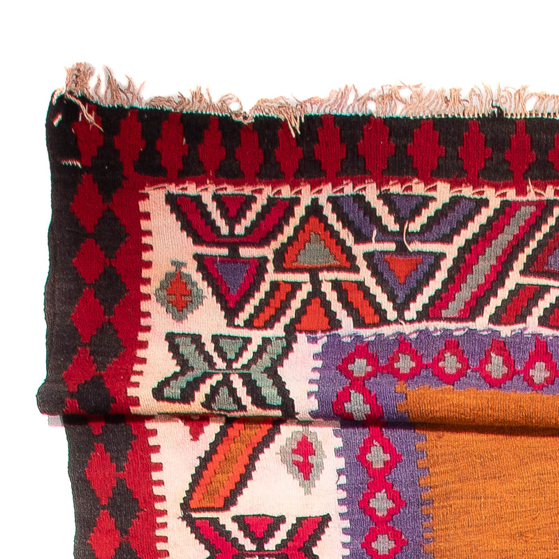 Biegacz Dywan Kelim - Stary - 520 x 185 cm - brązowy