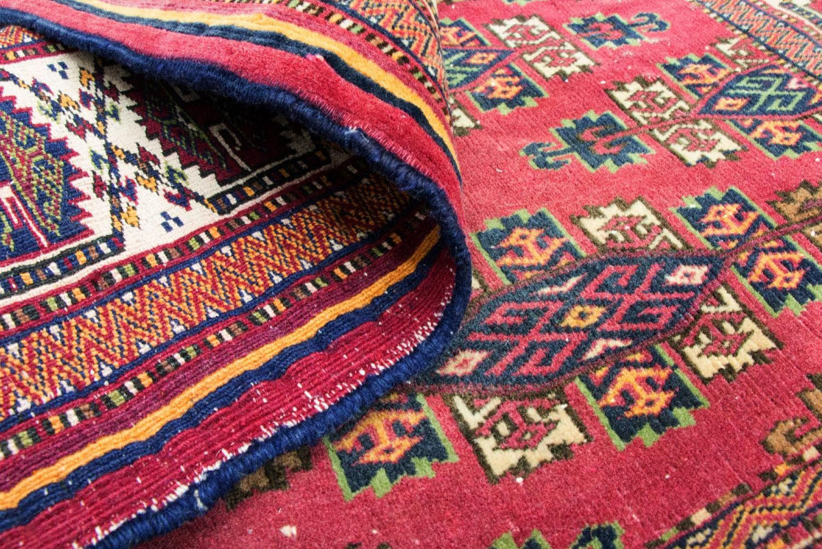 Afgański dywan - Bukhara - 106 x 94 cm - czerwony