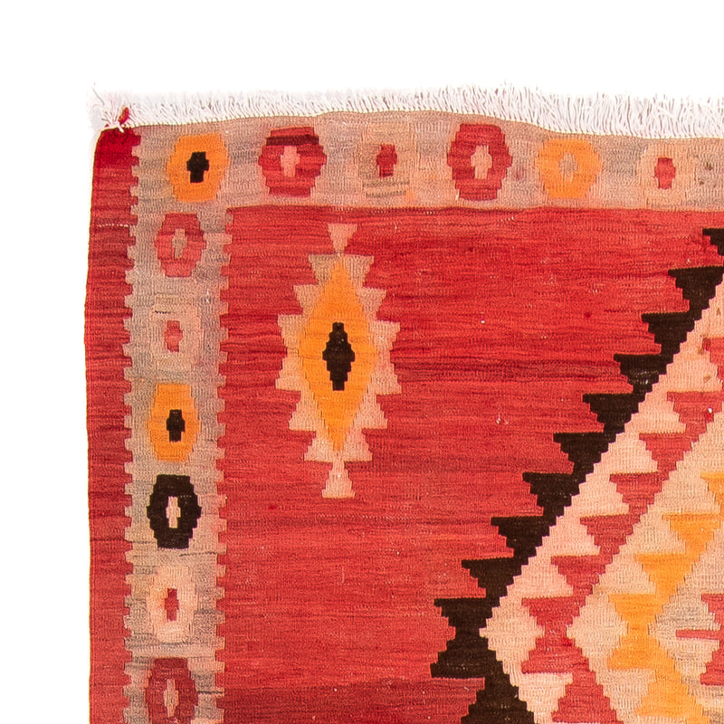 Dywan Kelim - Stary - 283 x 142 cm - wielokolorowy