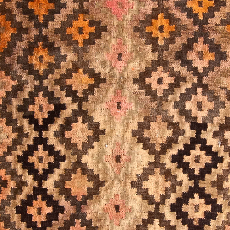 Biegacz Dywan Kelim - Stary - 350 x 120 cm - wielokolorowy