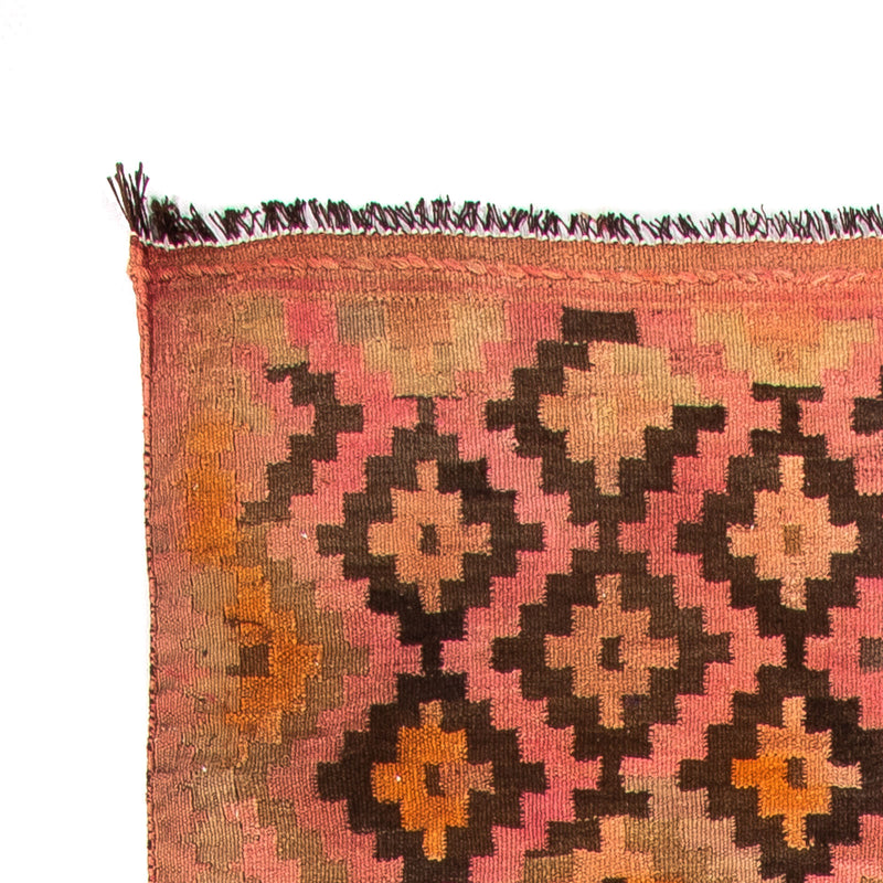 Biegacz Dywan Kelim - Stary - 350 x 120 cm - wielokolorowy