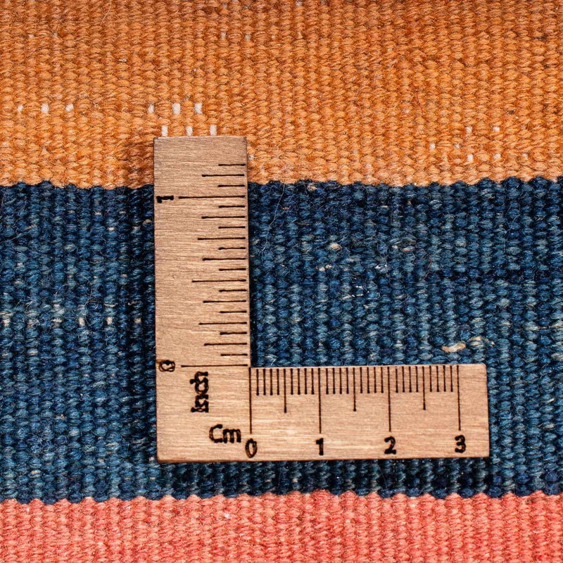 Biegacz Dywan Kelim - Stary - 345 x 130 cm - wielokolorowy