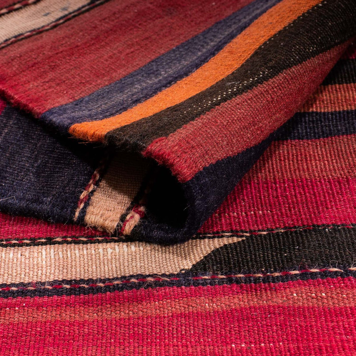 Dywan Kelim - Stary - 215 x 140 cm - wielokolorowy