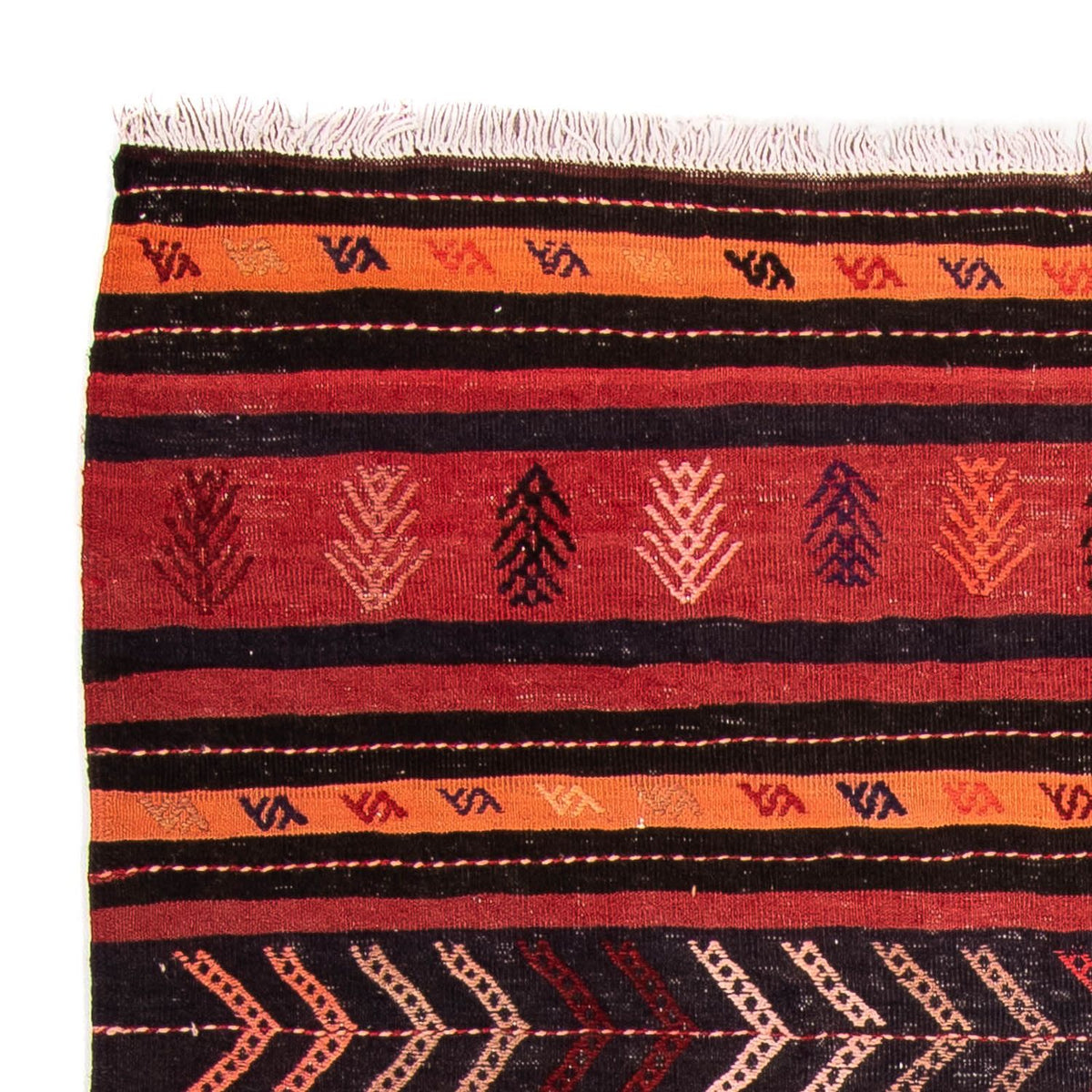 Dywan Kelim - Stary - 225 x 165 cm - wielokolorowy