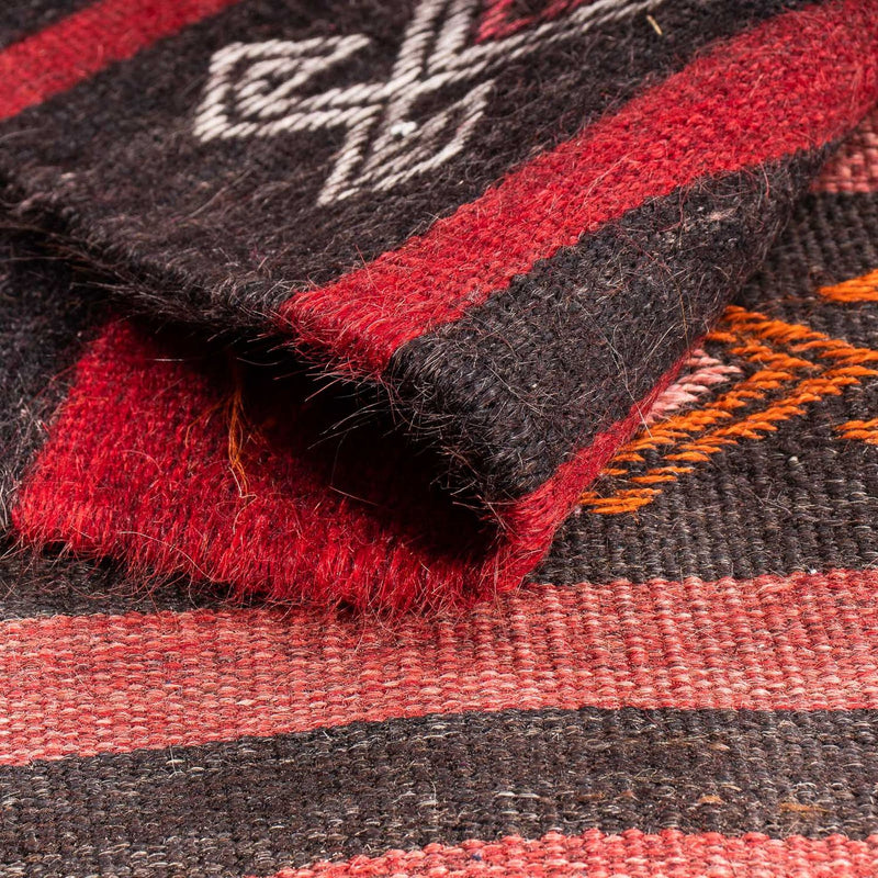 Dywan Kelim - Stary - 160 x 115 cm - wielokolorowy