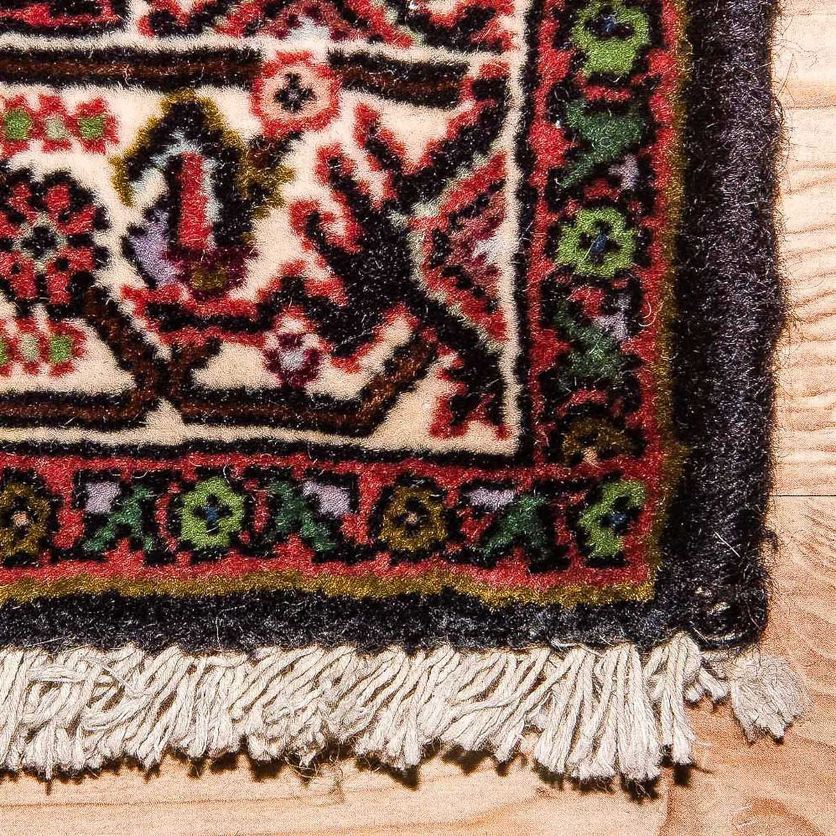 Dywan perski - Bijar - 88 x 67 cm - niebieski