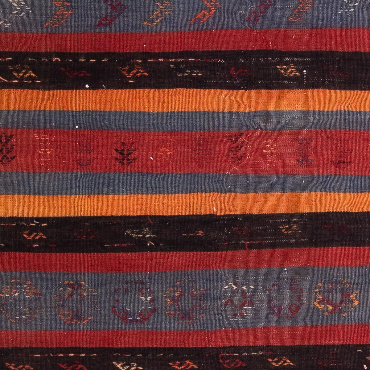 Dywan Kelim - Stary - 205 x 160 cm - wielokolorowy