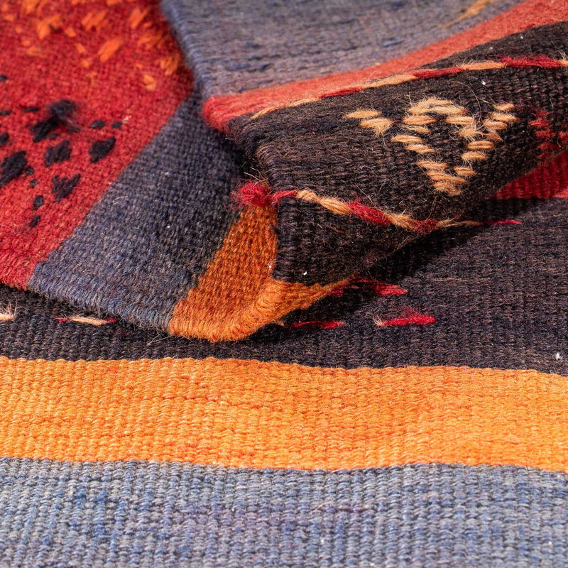 Dywan Kelim - Stary - 205 x 160 cm - wielokolorowy