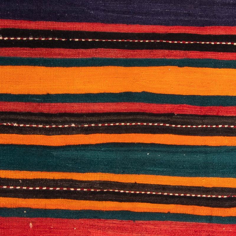 Dywan Kelim - Stary - 195 x 160 cm - wielokolorowy