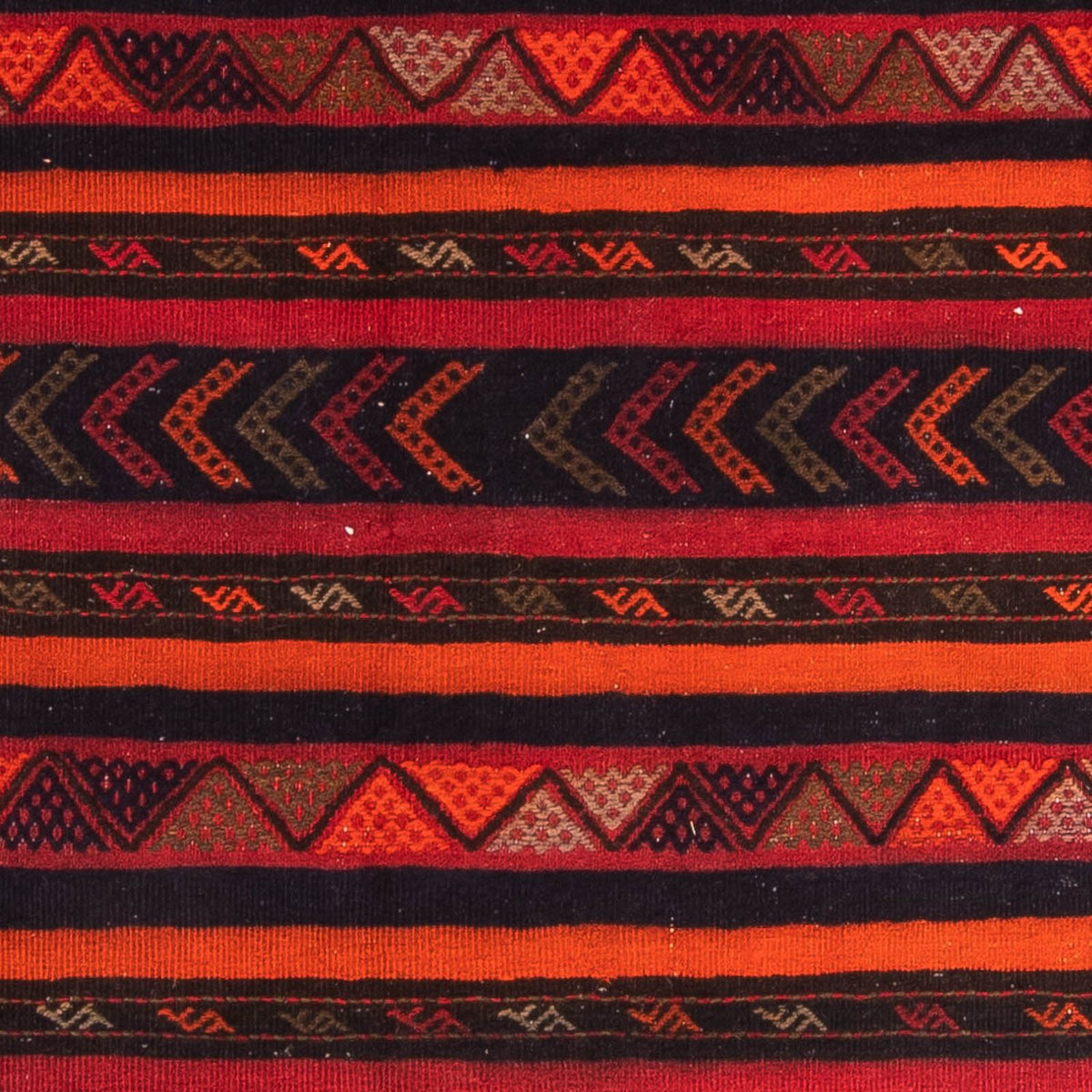 Dywan Kelim - Stary - 200 x 170 cm - wielokolorowy