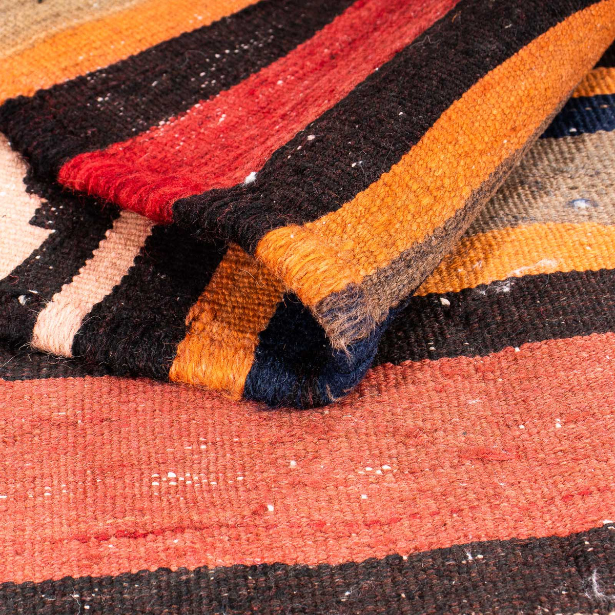 Dywan Kelim - Stary - 180 x 125 cm - wielokolorowy