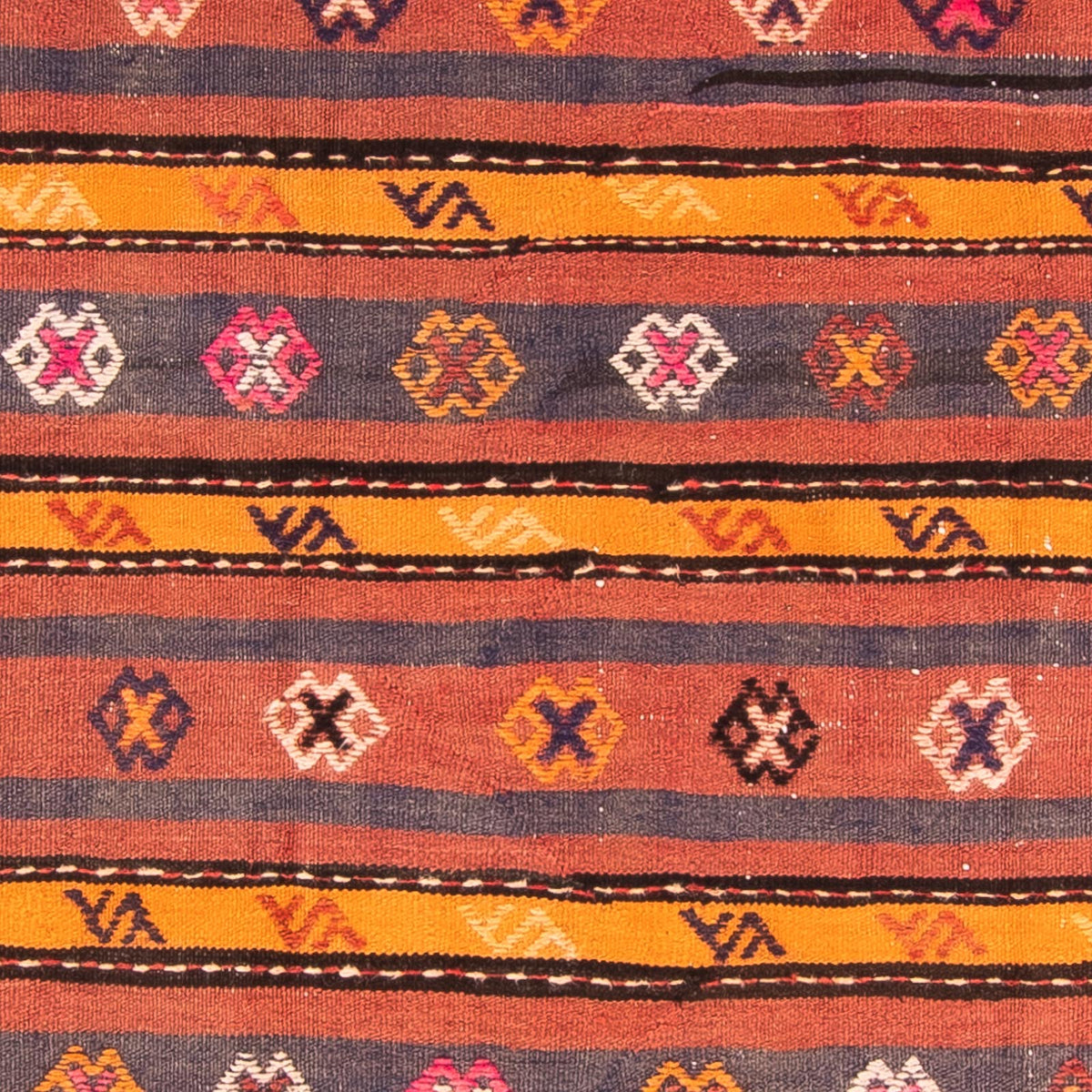 Dywan Kelim - Stary kwadratowy  - 185 x 150 cm - wielokolorowy