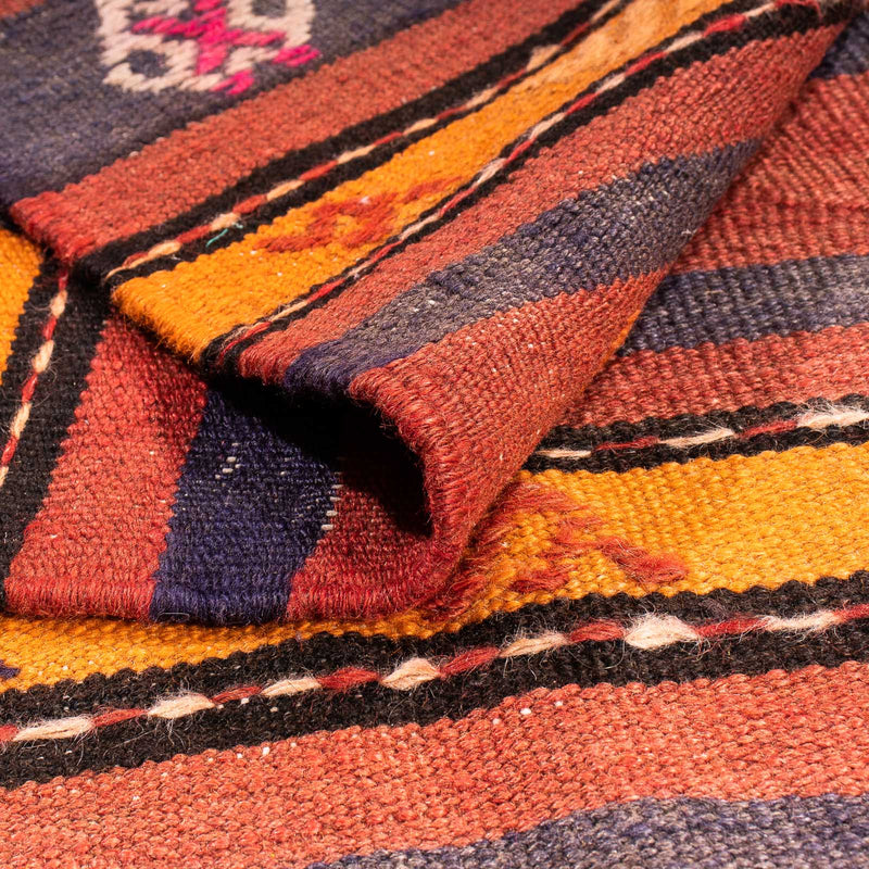 Dywan Kelim - Stary kwadratowy  - 185 x 150 cm - wielokolorowy