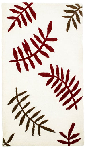 Dywan wełniany - 148 x 90 cm - beżowy