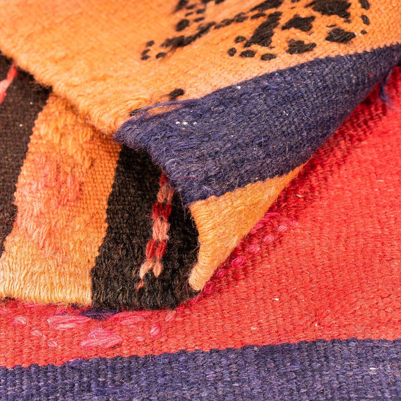 Dywan Kelim - Stary kwadratowy  - 150 x 125 cm - wielokolorowy