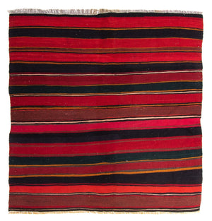 Dywan Kelim - Stary - 130 x 100 cm - wielokolorowy