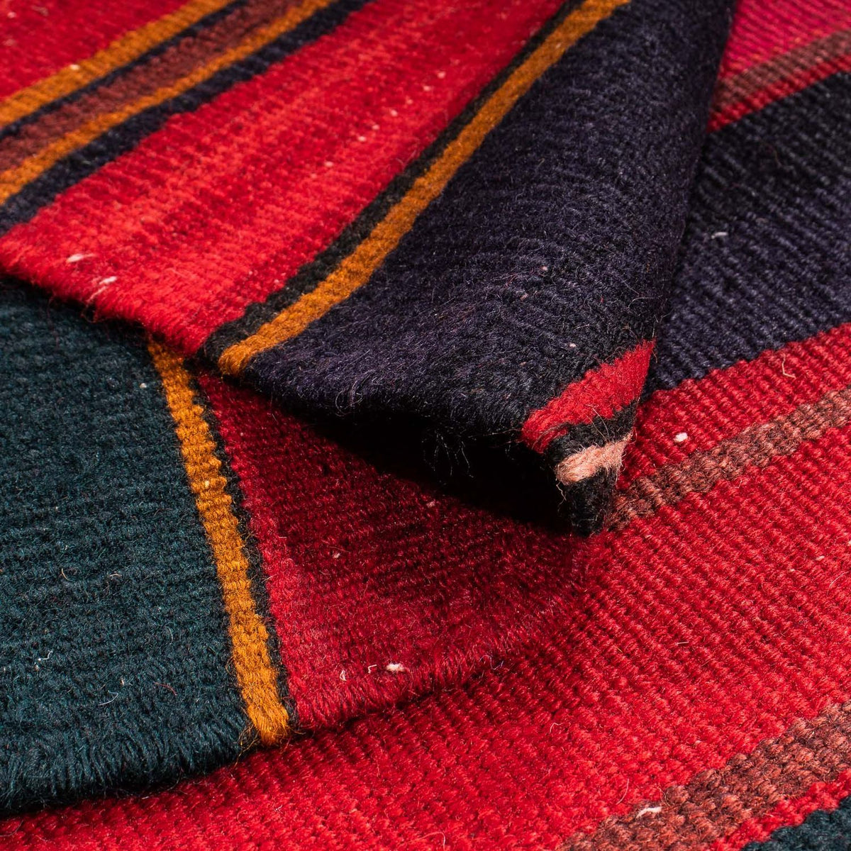 Dywan Kelim - Stary - 130 x 100 cm - wielokolorowy