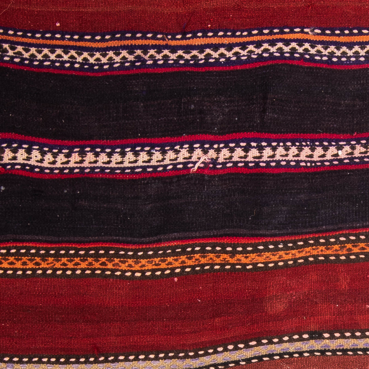 Dywan Kelim - Stary - 130 x 120 cm - wielokolorowy