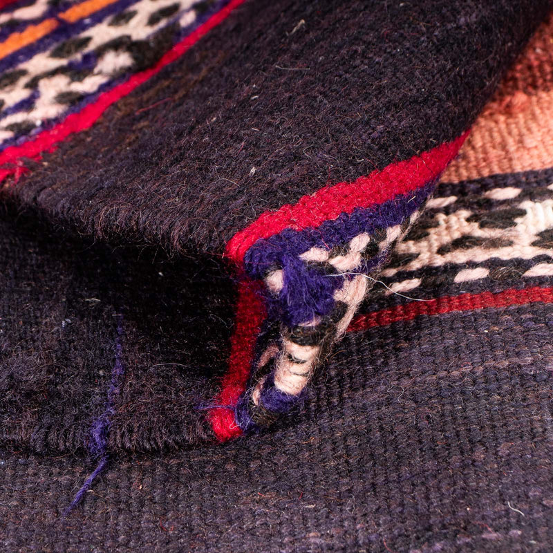 Dywan Kelim - Stary - 130 x 120 cm - wielokolorowy