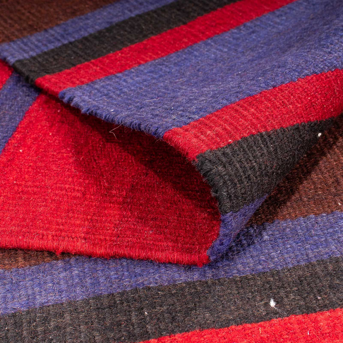 Dywan Kelim - Stary - 210 x 180 cm - wielokolorowy