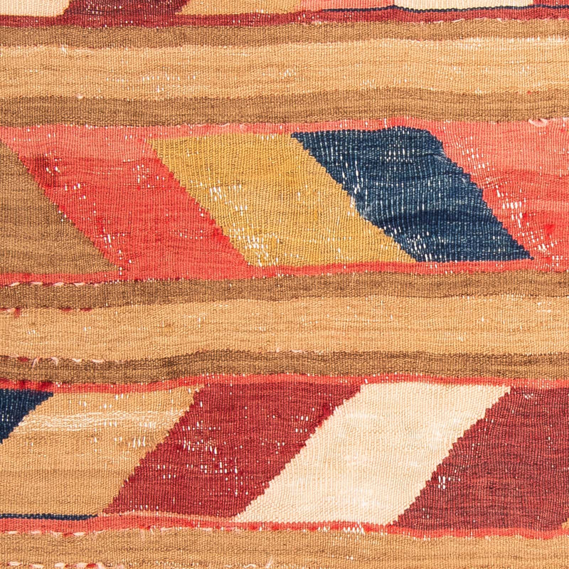 Dywan Kelim - Stary - 130 x 110 cm - wielokolorowy