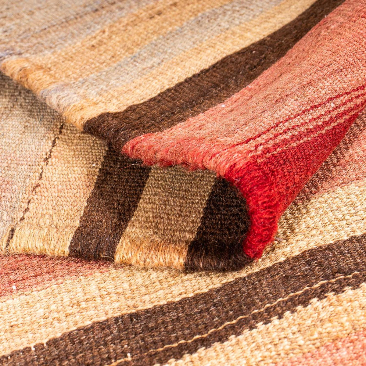 Dywan Kelim - Stary kwadratowy  - 160 x 160 cm - wielokolorowy