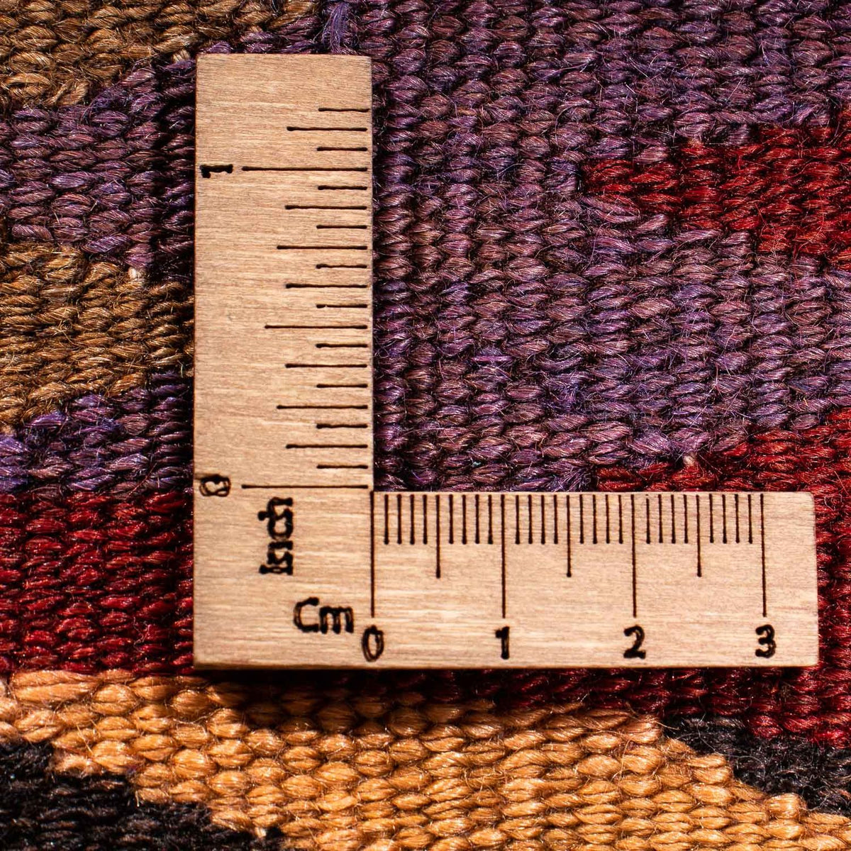 Dywan Kelim - Stary - 114 x 90 cm - wielokolorowy