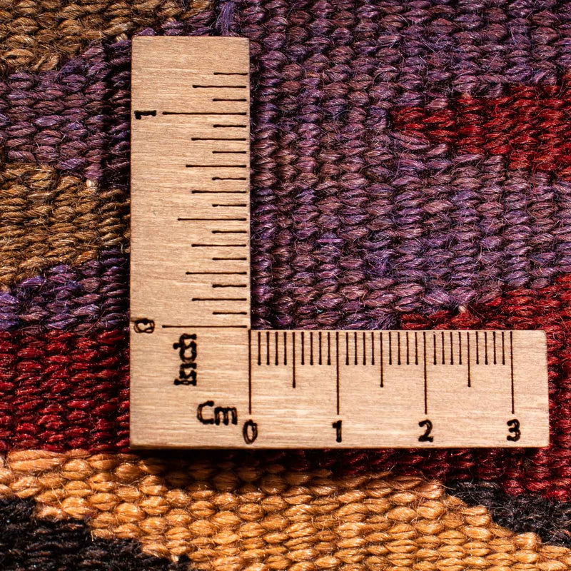 Dywan Kelim - Stary - 114 x 90 cm - wielokolorowy