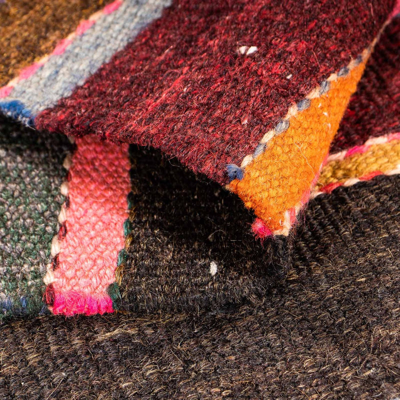 Dywan Kelim - Stary - 115 x 85 cm - wielokolorowy