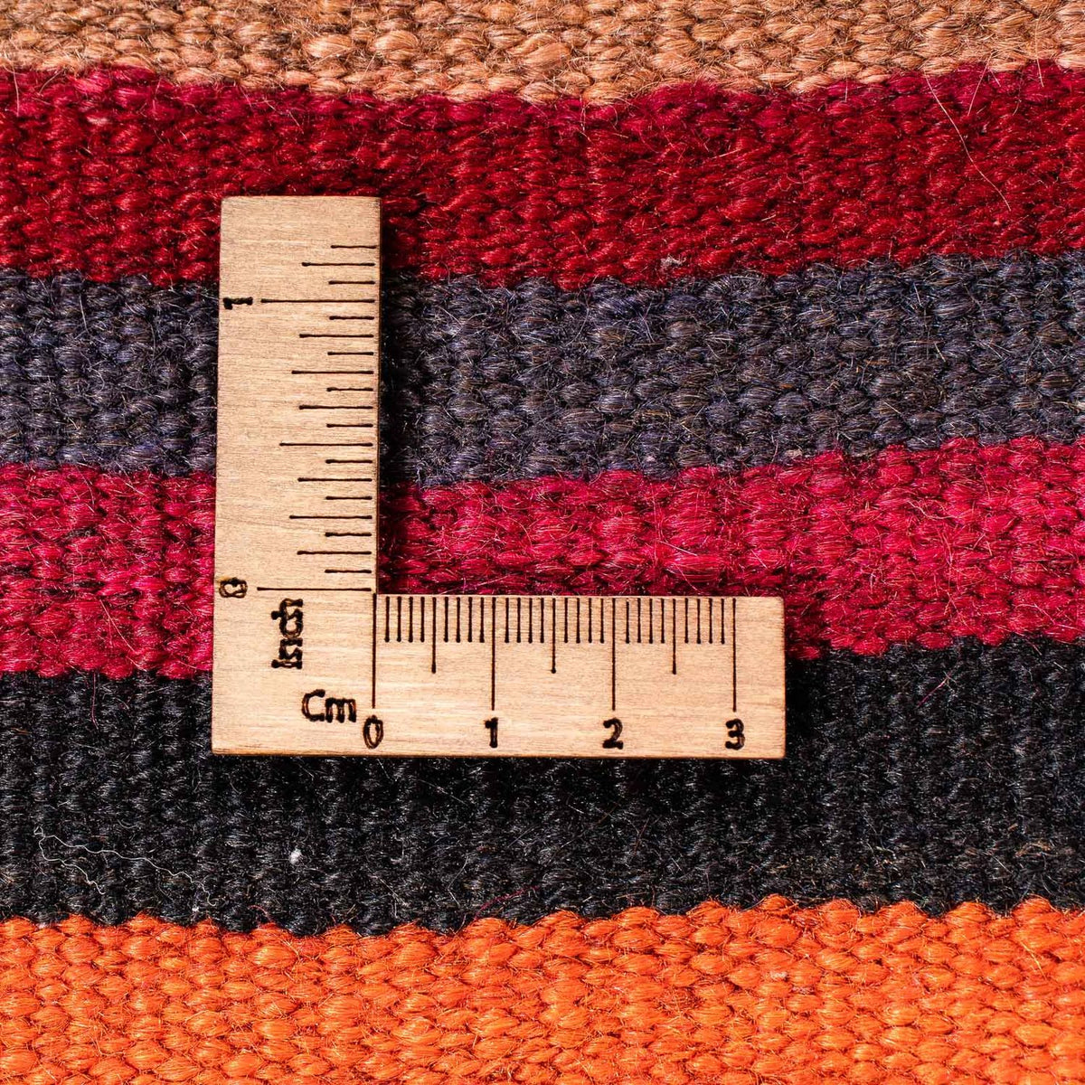 Dywan Kelim - Stary - 195 x 100 cm - wielokolorowy