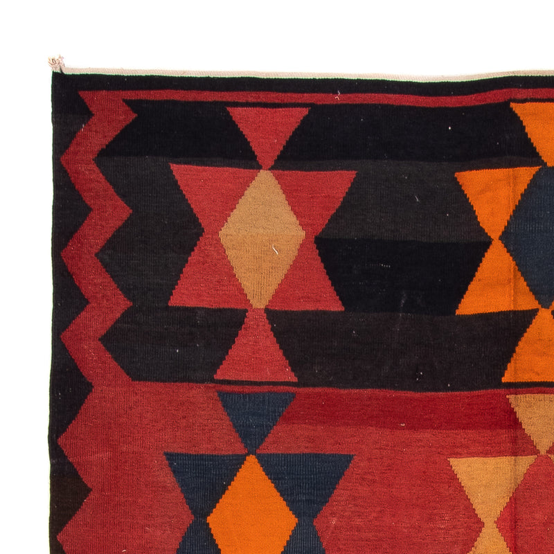 Biegacz Dywan Kelim - Stary - 295 x 120 cm - wielokolorowy