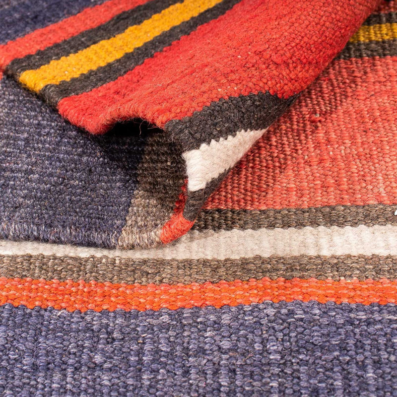 Dywan Kelim - Stary - 205 x 150 cm - wielokolorowy