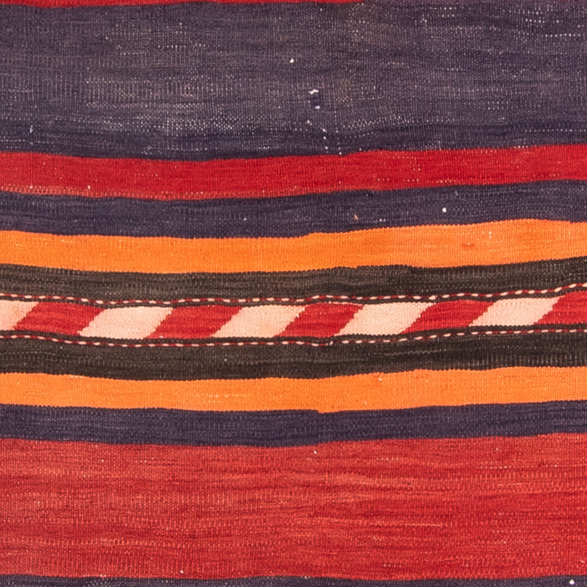 Dywan Kelim - Stary - 160 x 150 cm - wielokolorowy