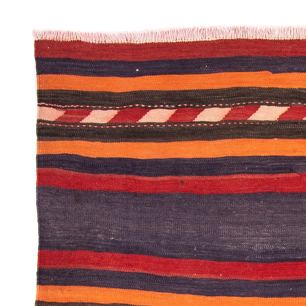 Dywan Kelim - Stary - 160 x 150 cm - wielokolorowy