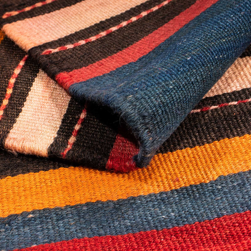 Dywan Kelim - Stary - 200 x 165 cm - wielokolorowy