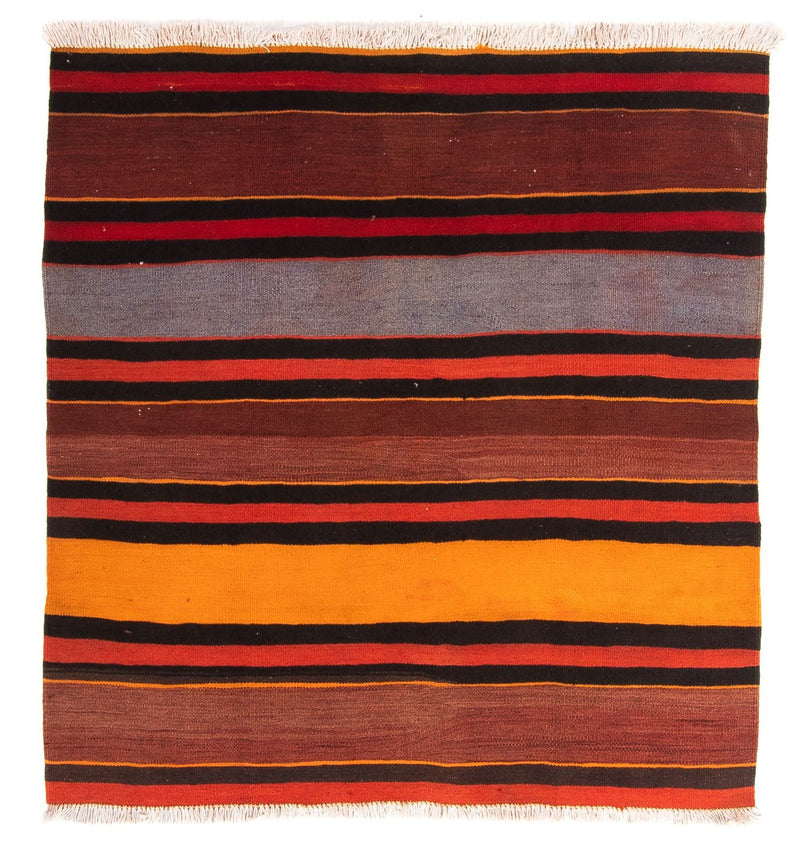 Dywan Kelim - Stary kwadratowy  - 150 x 135 cm - wielokolorowy