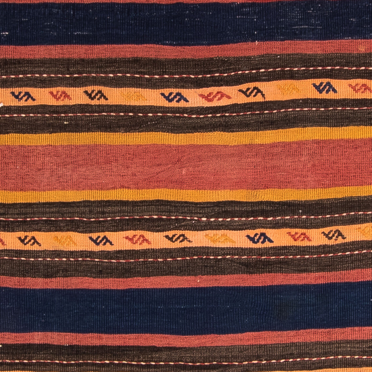 Dywan Kelim - Stary - 205 x 150 cm - wielokolorowy