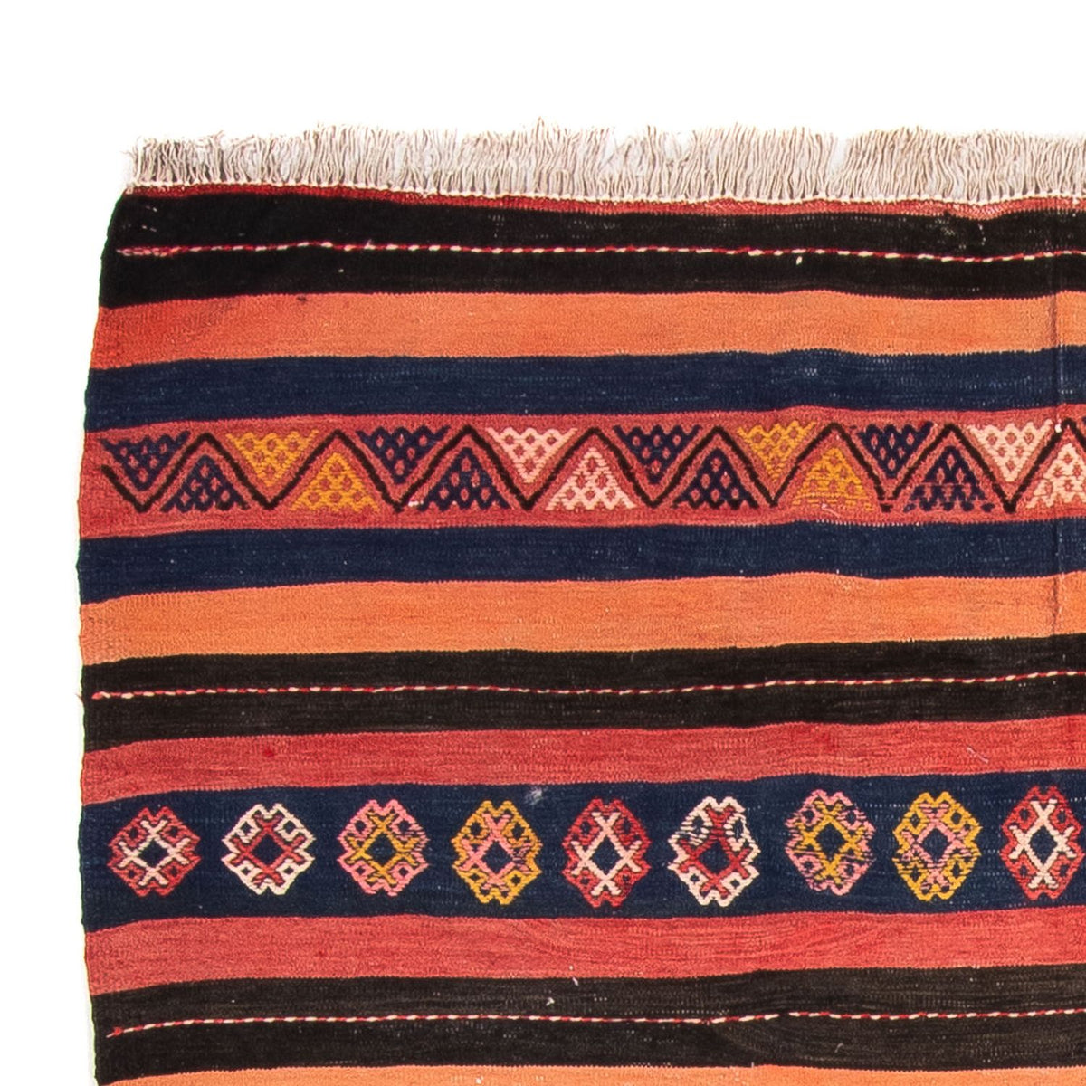 Dywan Kelim - Stary kwadratowy  - 180 x 150 cm - wielokolorowy