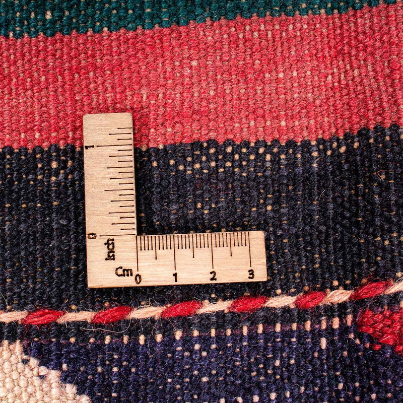 Dywan Kelim - Stary - 170 x 160 cm - wielokolorowy