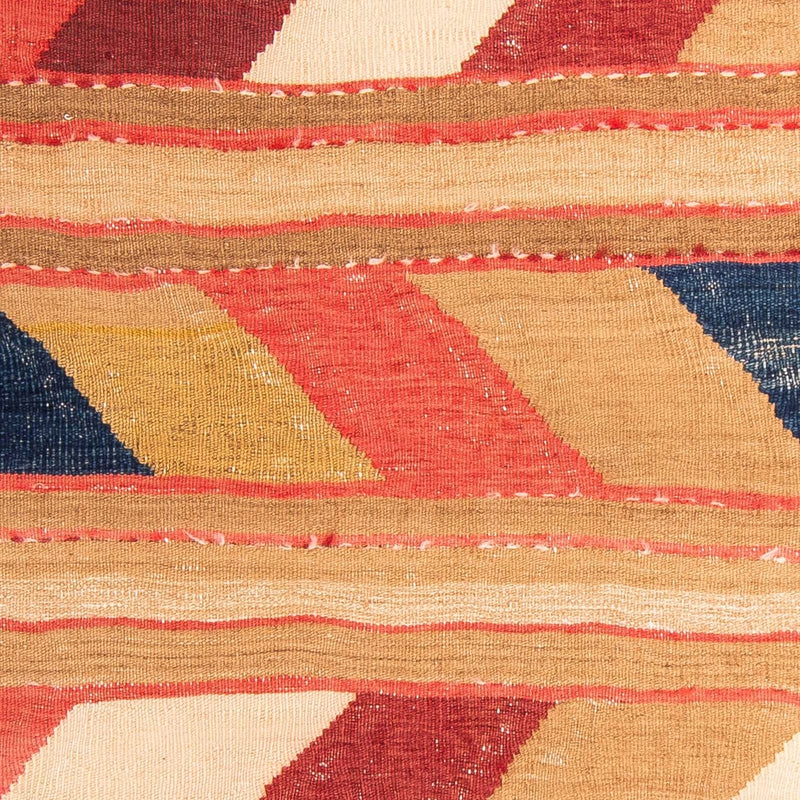 Dywan Kelim - Stary - 147 x 110 cm - wielokolorowy