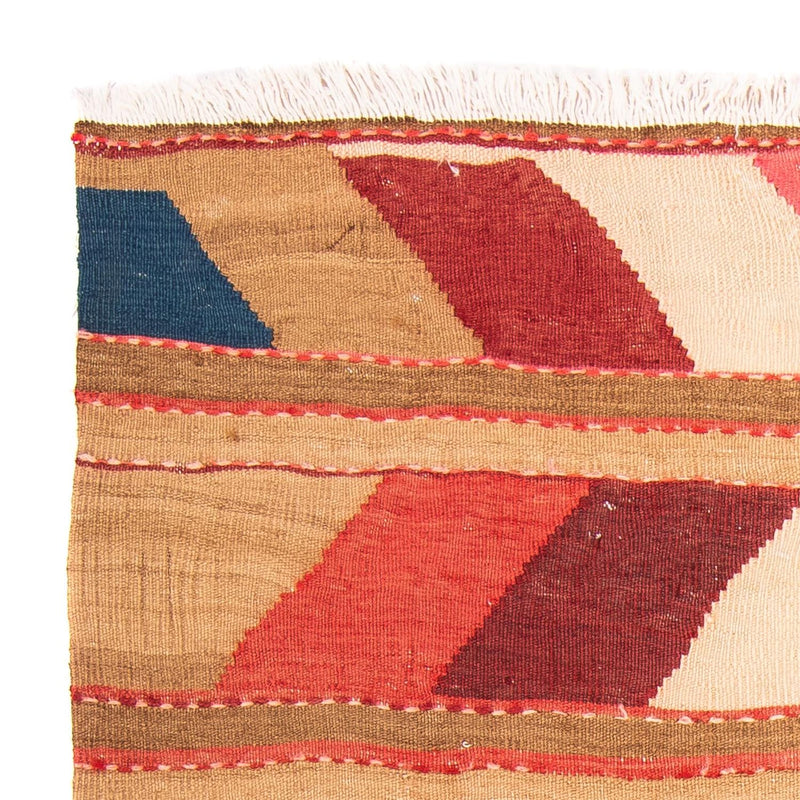 Dywan Kelim - Stary - 147 x 110 cm - wielokolorowy