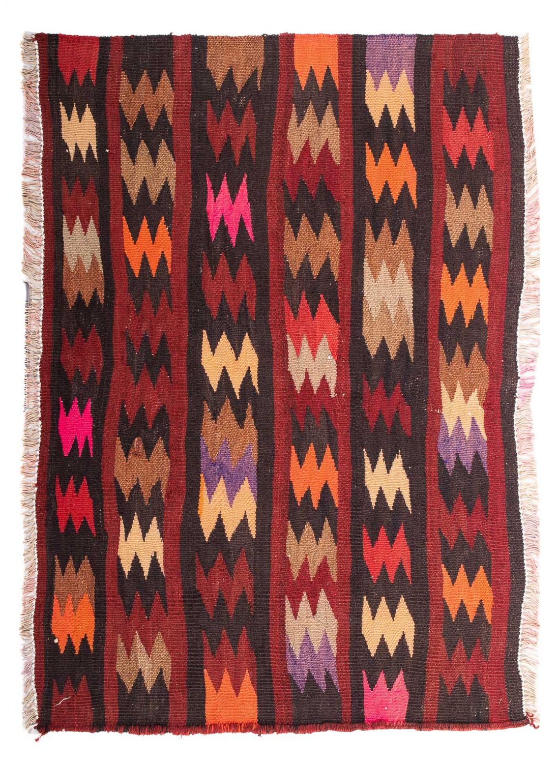 Dywan Kelim - Stary - 110 x 70 cm - wielokolorowy