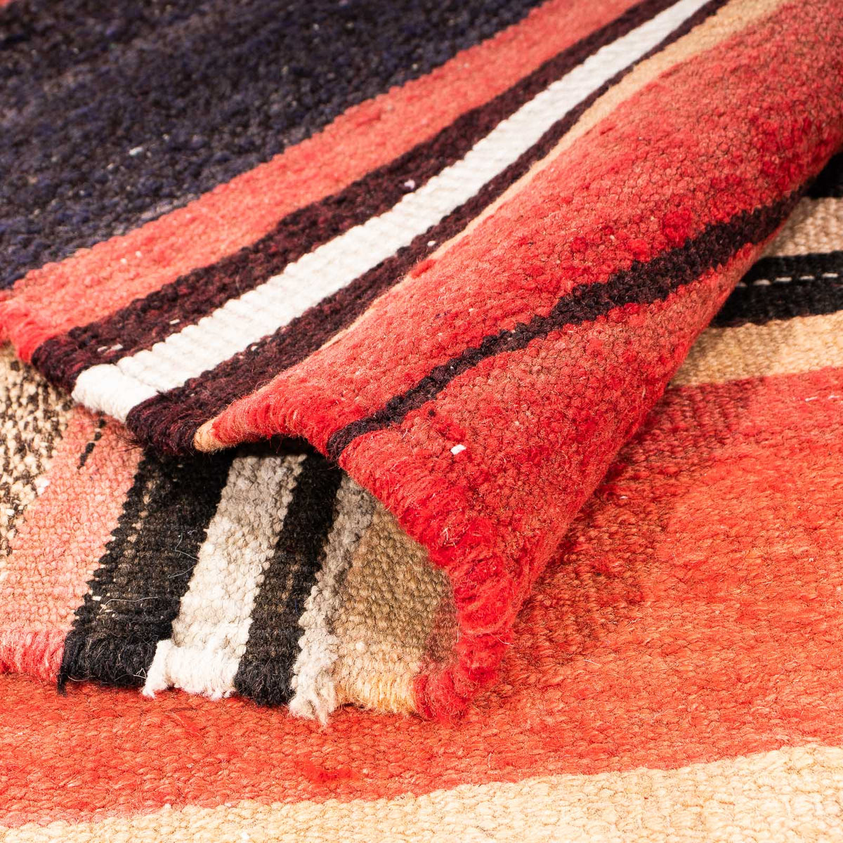 Dywan Kelim - Stary - 255 x 185 cm - wielokolorowy